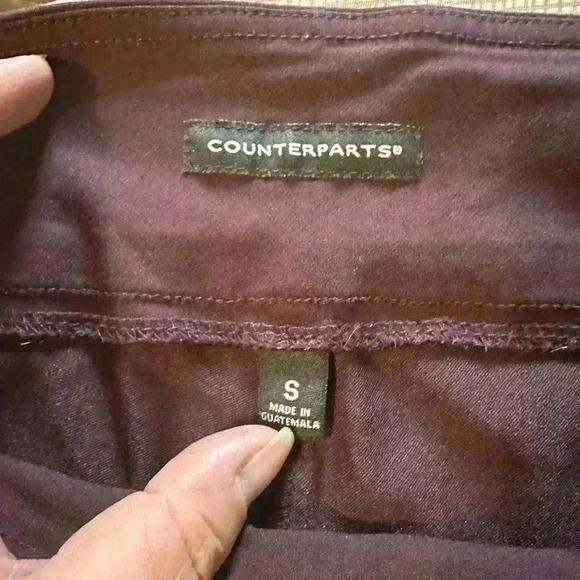 Counterparts Women’s Pull On.  Stretch Dress Pant. Size S. Plum Color - Picture 5 of 6